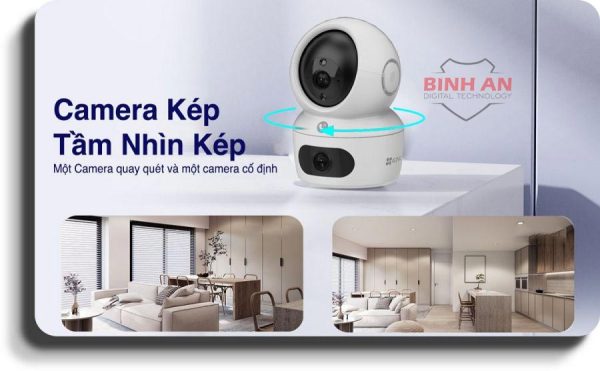 Camera WiFi ống kính kép EZVIZ H7C (4MP+4MP)