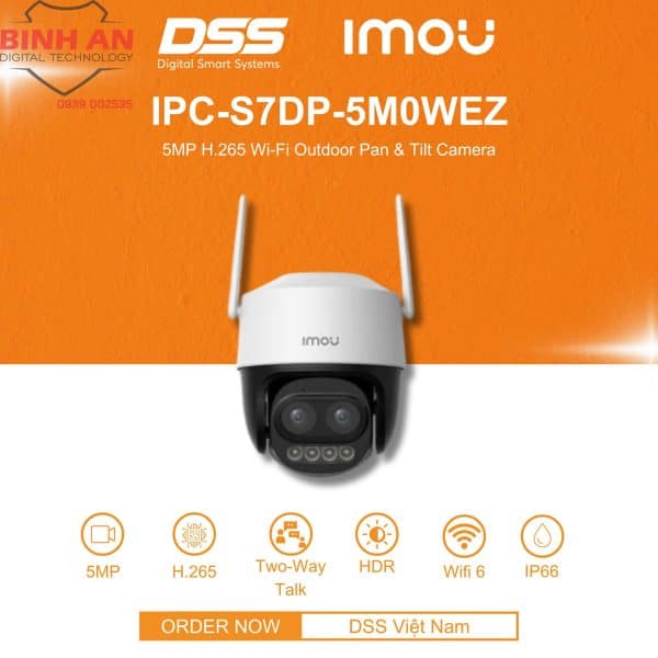 Camera Wifi IPC-S7DP-5M0WEZ