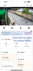 Xem lại video từ camera imou
