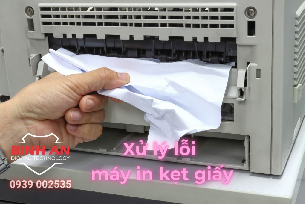 máy in bị kẹt giấy